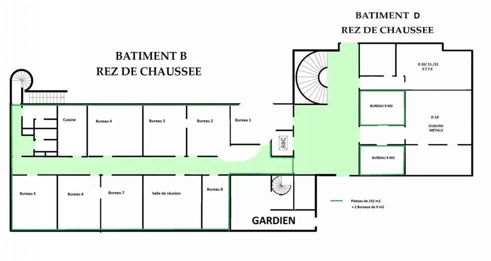 Bureau dans Meaux à louer - Plan d’étage – Image 3 sur 3