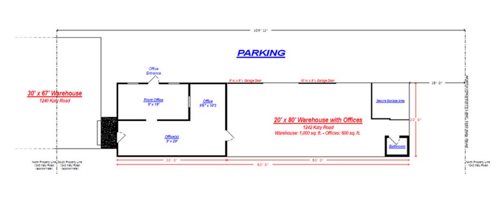 1240-1242 Katy Rd, Fort Worth, TX à louer - Plan d’étage – Image 3 sur 18