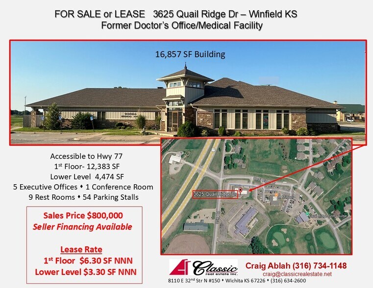 3625 Quail Ridge dr, Winfield, KS à louer - Photo de l’immeuble – Image 1 sur 6