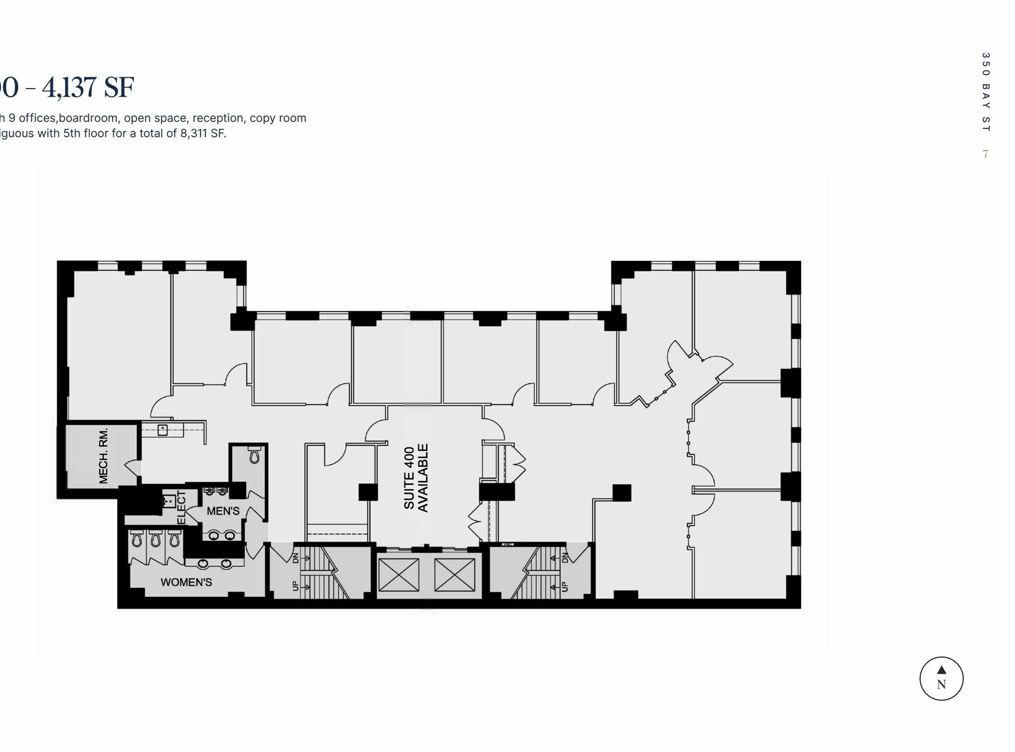 350 Bay St, Toronto, ON à louer Plan d’étage– Image 1 sur 1
