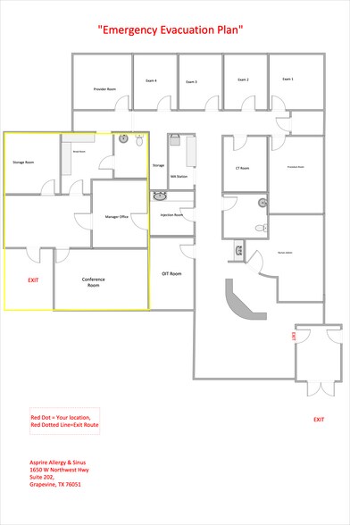 1650 W Northwest Hwy, Grapevine, TX à louer - Plan d’étage – Image 2 sur 2