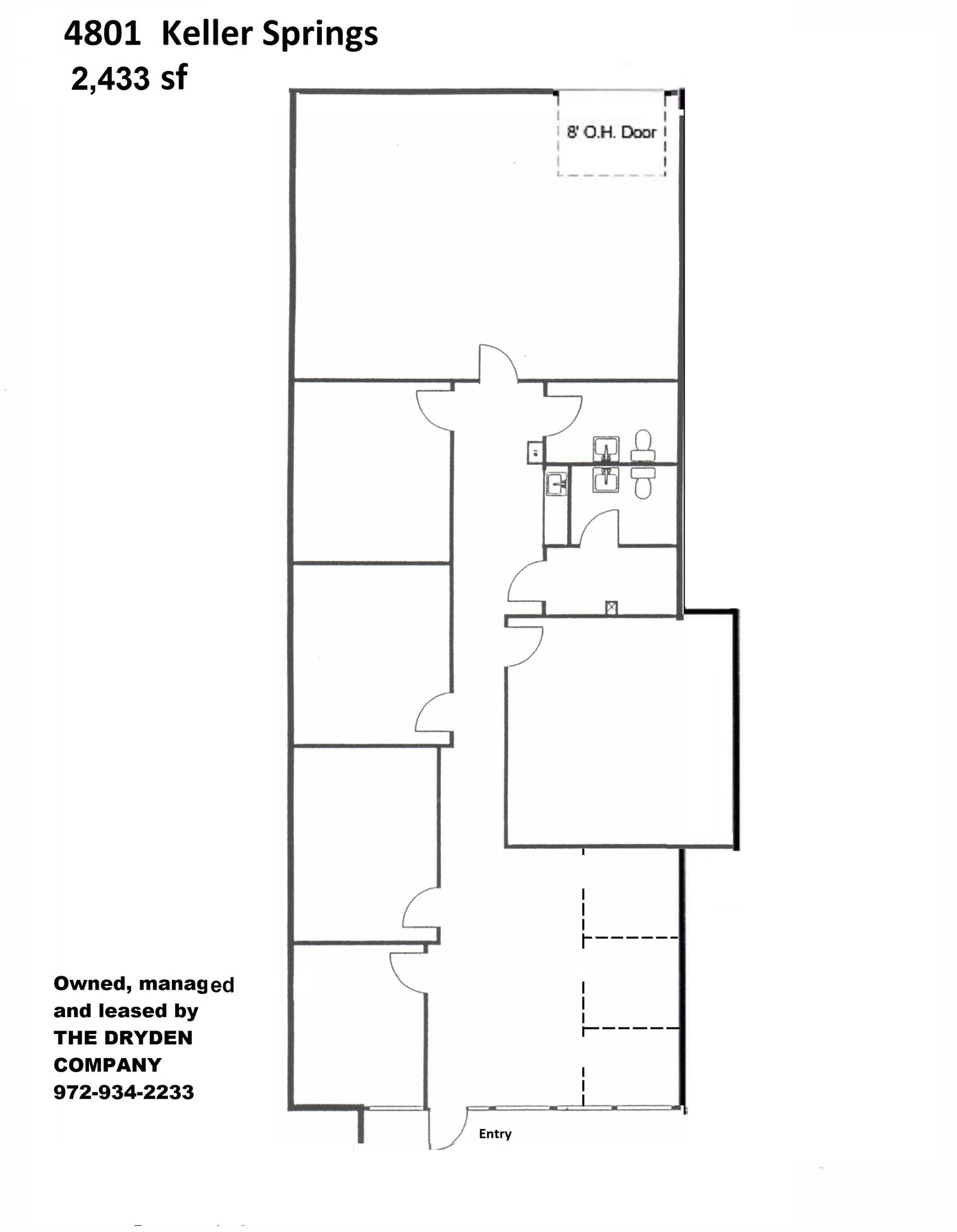 4801-4849 Keller Springs Rd, Addison, TX à louer Plan d’étage– Image 1 sur 1