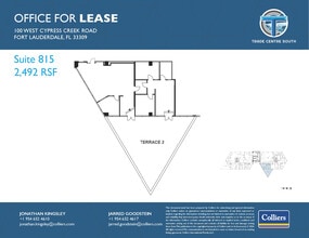 100 W Cypress Creek Rd, Fort Lauderdale, FL à louer Plan d’étage– Image 1 sur 1