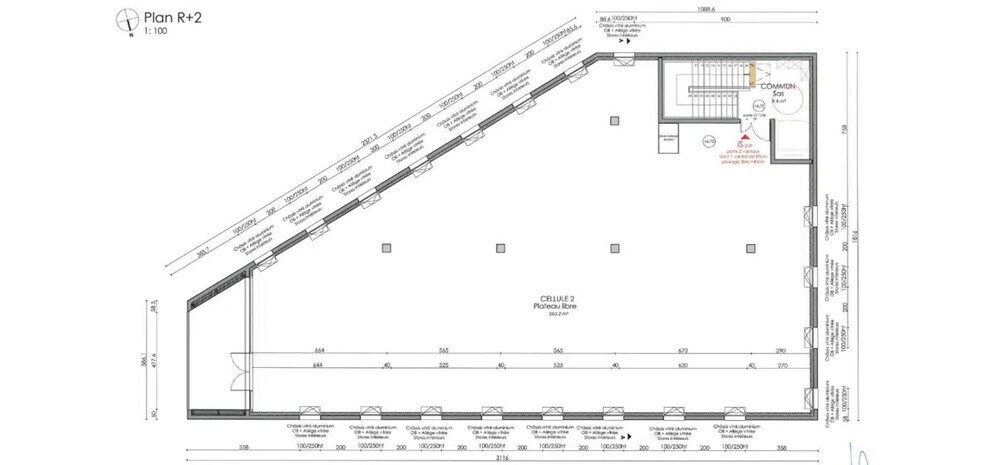 Bureau dans Châteaubriant à louer - Plan d’étage – Image 3 sur 4