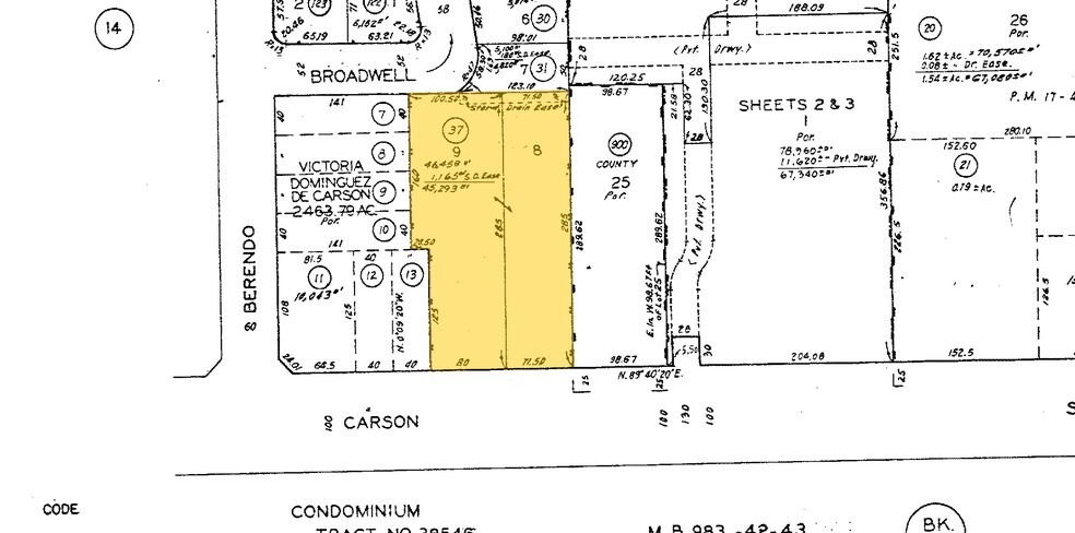 1001 W Carson St, Torrance, CA à louer - Plan cadastral – Image 3 sur 3