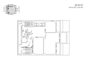 50 W 57th St, New York, NY à louer Plan d’étage– Image 2 sur 2