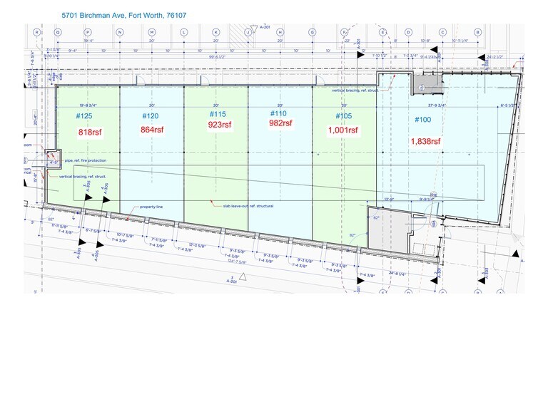 5701 Birchman Ave, Fort Worth, TX à louer - Plan de site – Image 2 sur 4