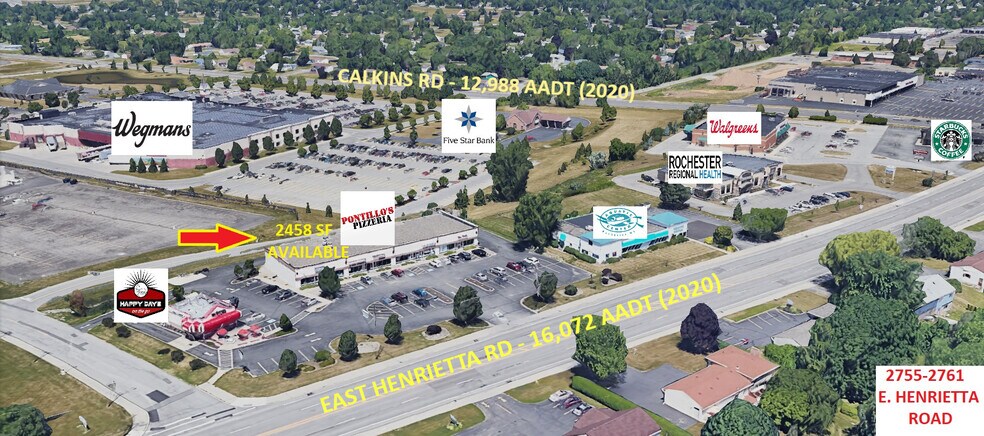 2755-2761 E Henrietta Rd, Henrietta, NY à louer - Aérien – Image 2 sur 13