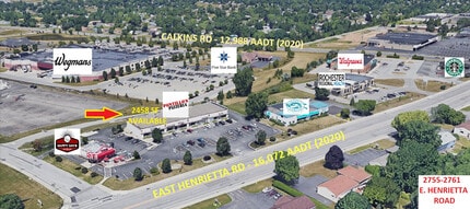 2755-2761 E Henrietta Rd, Henrietta, NY - VUE AÉRIENNE  vue de carte