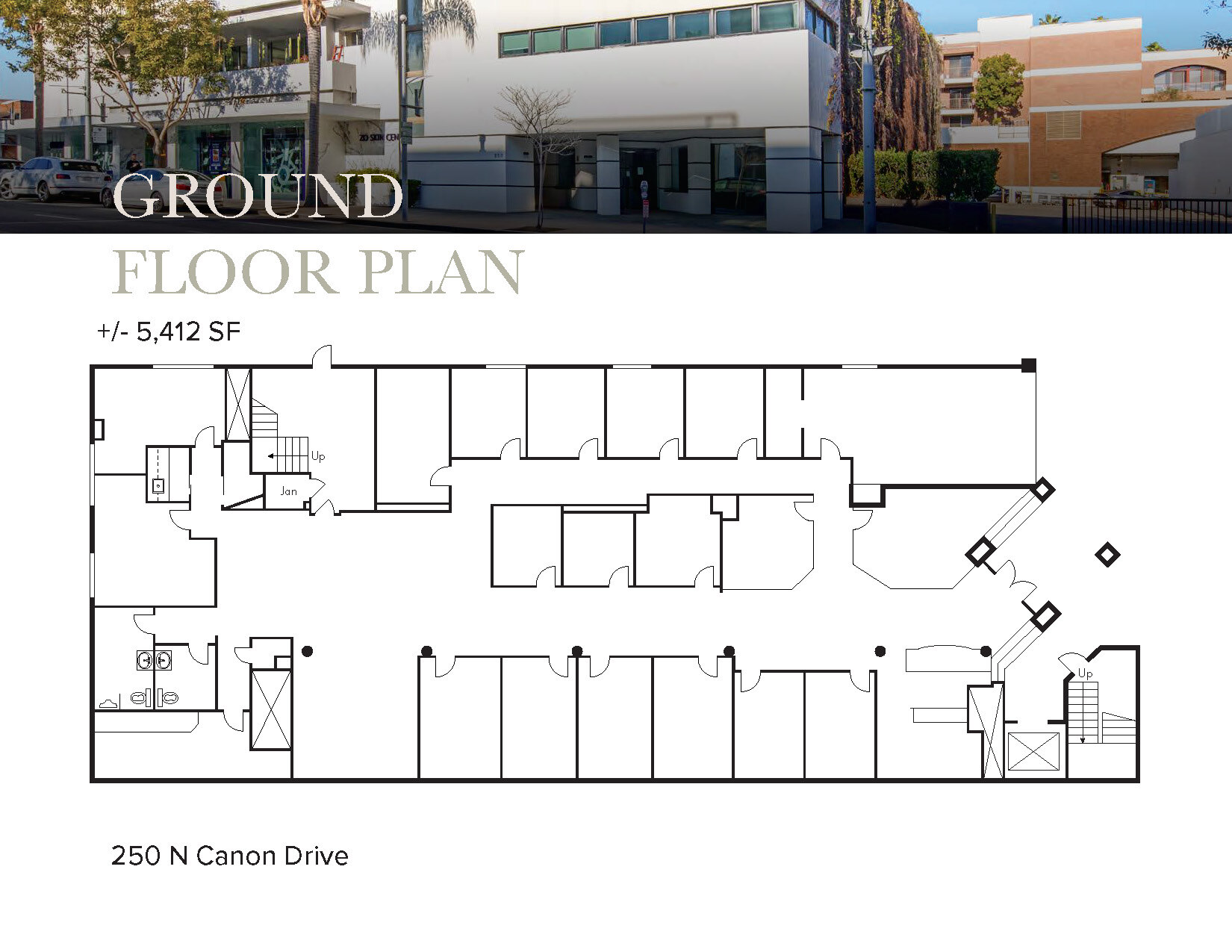 250-256 N Canon Dr, Beverly Hills, CA à louer Plan d’étage– Image 1 sur 1