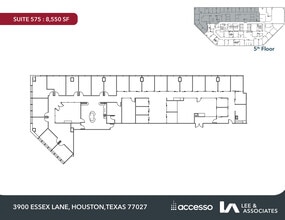 3900 Essex Ln, Houston, TX à louer Plan d’étage– Image 1 sur 1