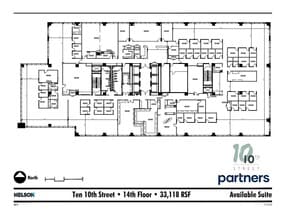 10 10th St, Atlanta, GA à louer Plan d’étage– Image 1 sur 1