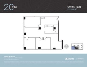 20 N Clark St, Chicago, IL à louer Plan d’étage– Image 1 sur 1