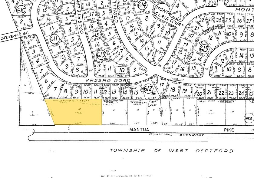 1050 Mantua Pike, Wenonah, NJ à louer - Plan cadastral – Image 2 sur 5