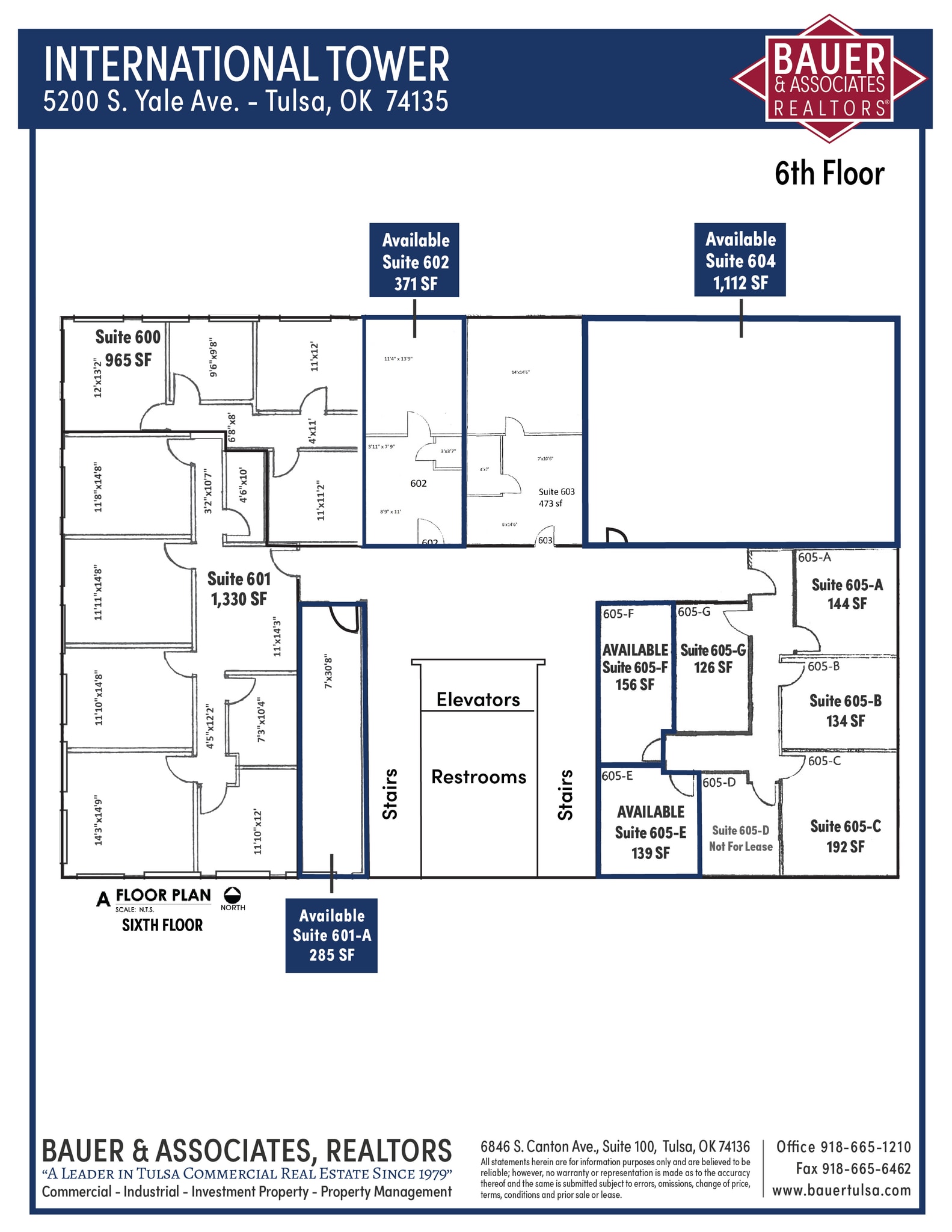 5200 S Yale Ave, Tulsa, OK à louer Plan d’étage– Image 1 sur 1