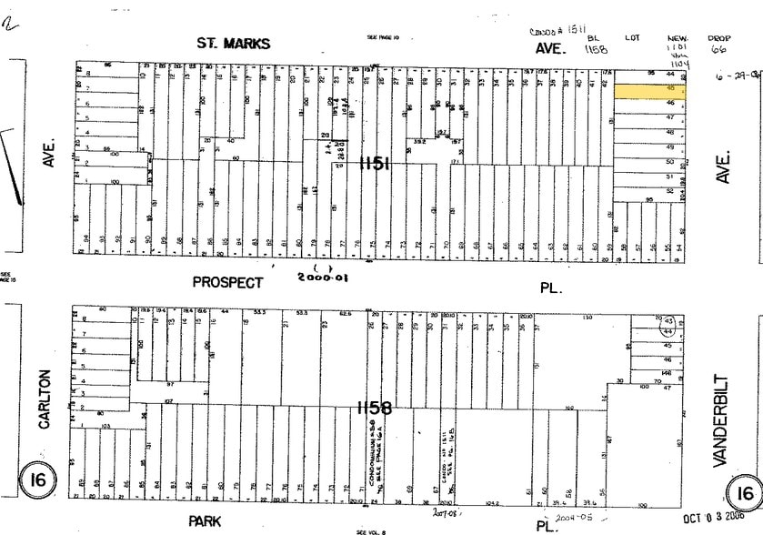 600 Vanderbilt Ave, Brooklyn, NY à vendre - Plan cadastral – Image 2 sur 2