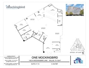 1420 W Mockingbird Ln, Dallas, TX à louer Plan d’étage– Image 2 sur 2
