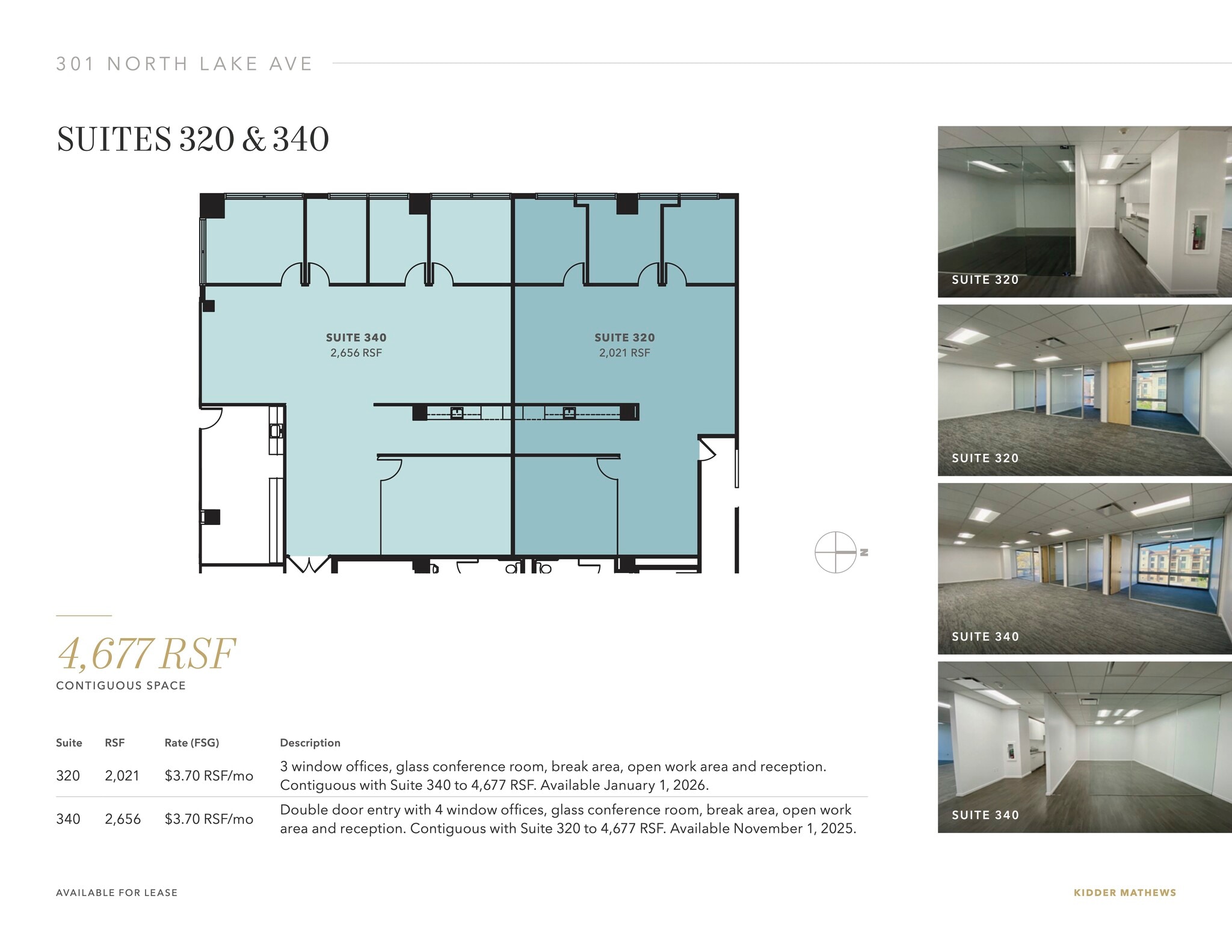 301 N Lake Ave, Pasadena, CA à louer Plan d’étage– Image 1 sur 3