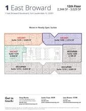 1 E Broward Blvd, Fort Lauderdale, FL à louer Plan d’étage– Image 1 sur 1