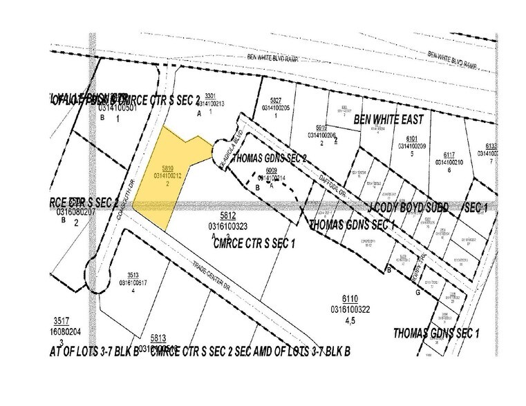 5810 Trade Center Dr, Austin, TX à louer - Plan cadastral – Image 2 sur 6