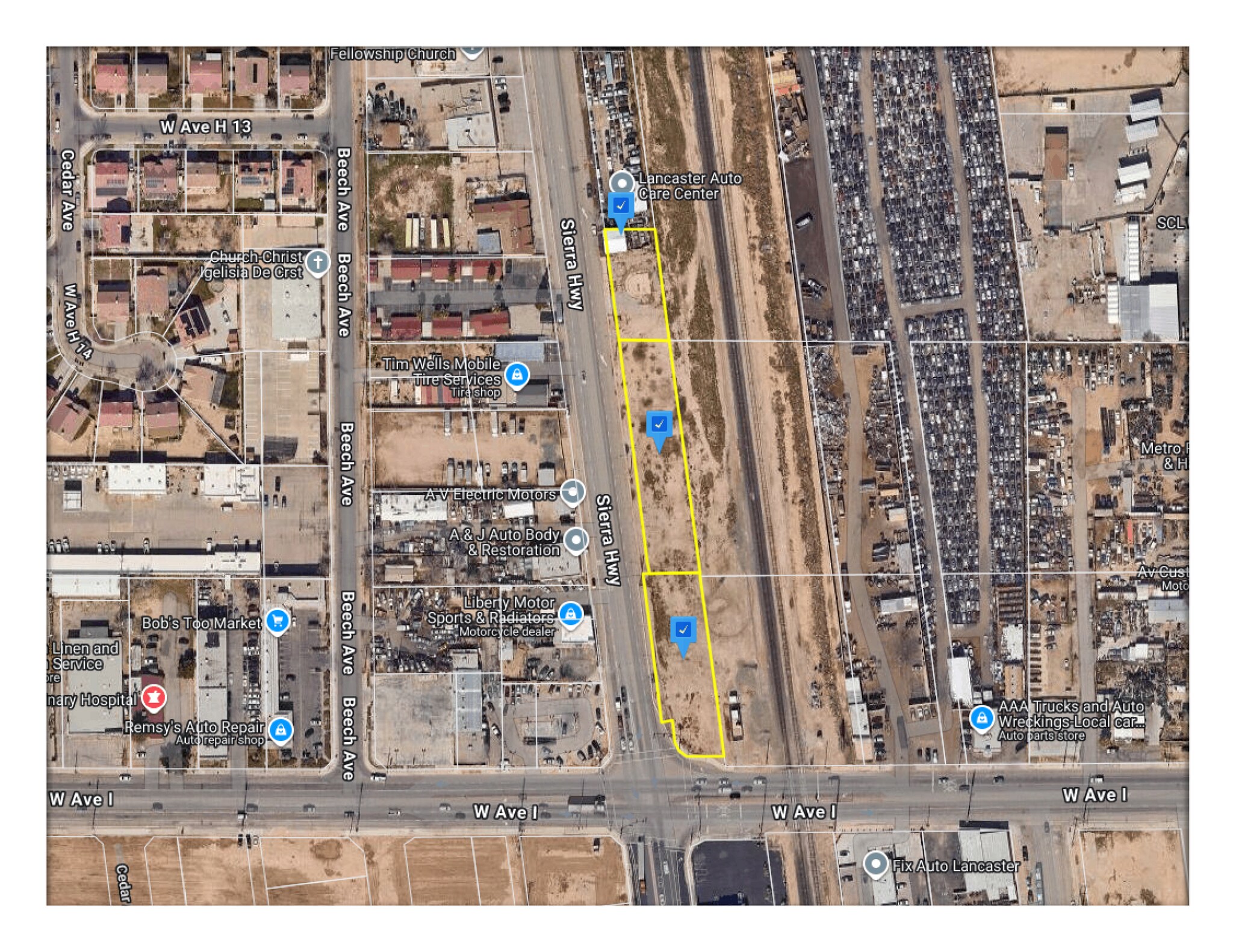 Vac Corner Sierra Highway & West Avenue I, Lancaster, CA à vendre Photo principale– Image 1 sur 2