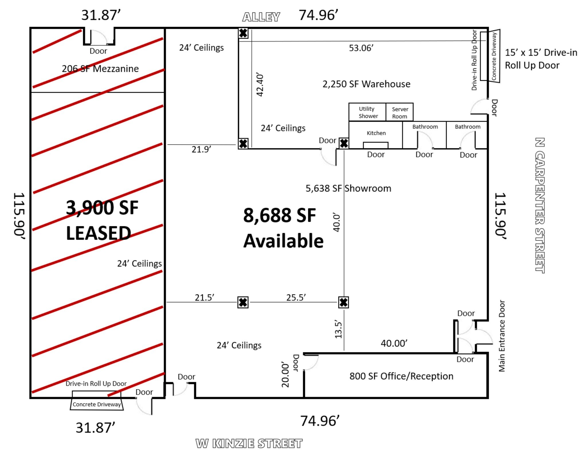 414 N Carpenter St, Chicago, IL à louer Plan de site– Image 1 sur 11
