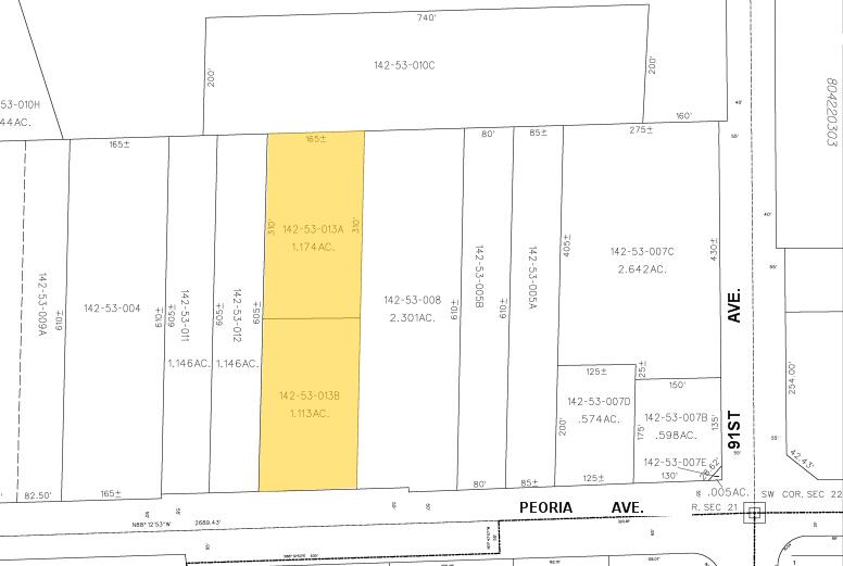 9210 W Peoria Ave, Peoria, AZ à louer - Plan cadastral – Image 2 sur 6