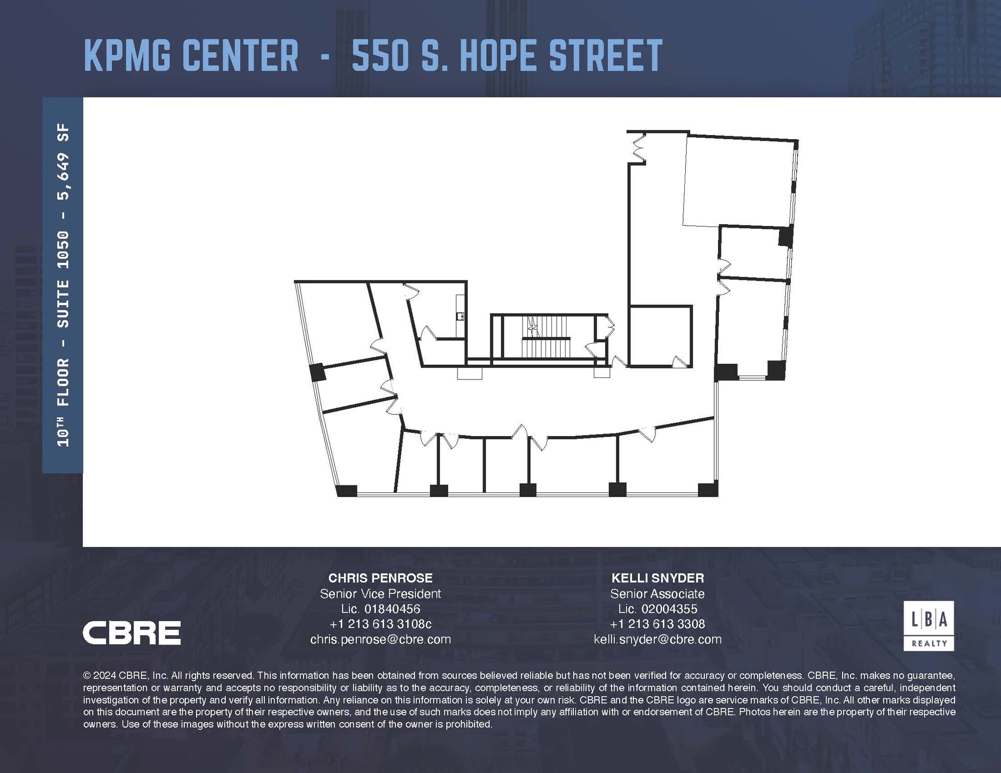550 S Hope St, Los Angeles, CA à louer Plan d’étage– Image 1 sur 1