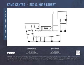 550 S Hope St, Los Angeles, CA à louer Plan d’étage– Image 1 sur 1