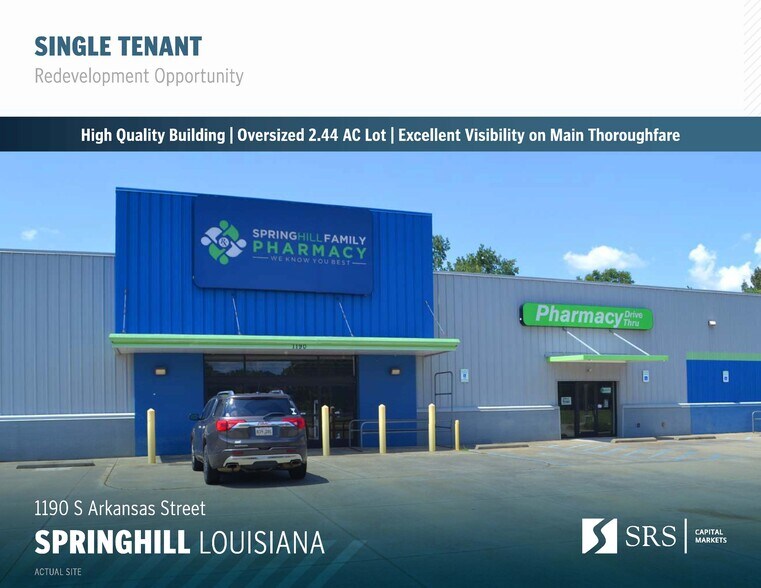 1190 S Arkansas St, Springhill, LA à vendre - Photo de l’immeuble – Image 1 sur 7