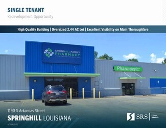 Plus de détails pour 1190 S Arkansas St, Springhill, LA - Local commercial à vendre