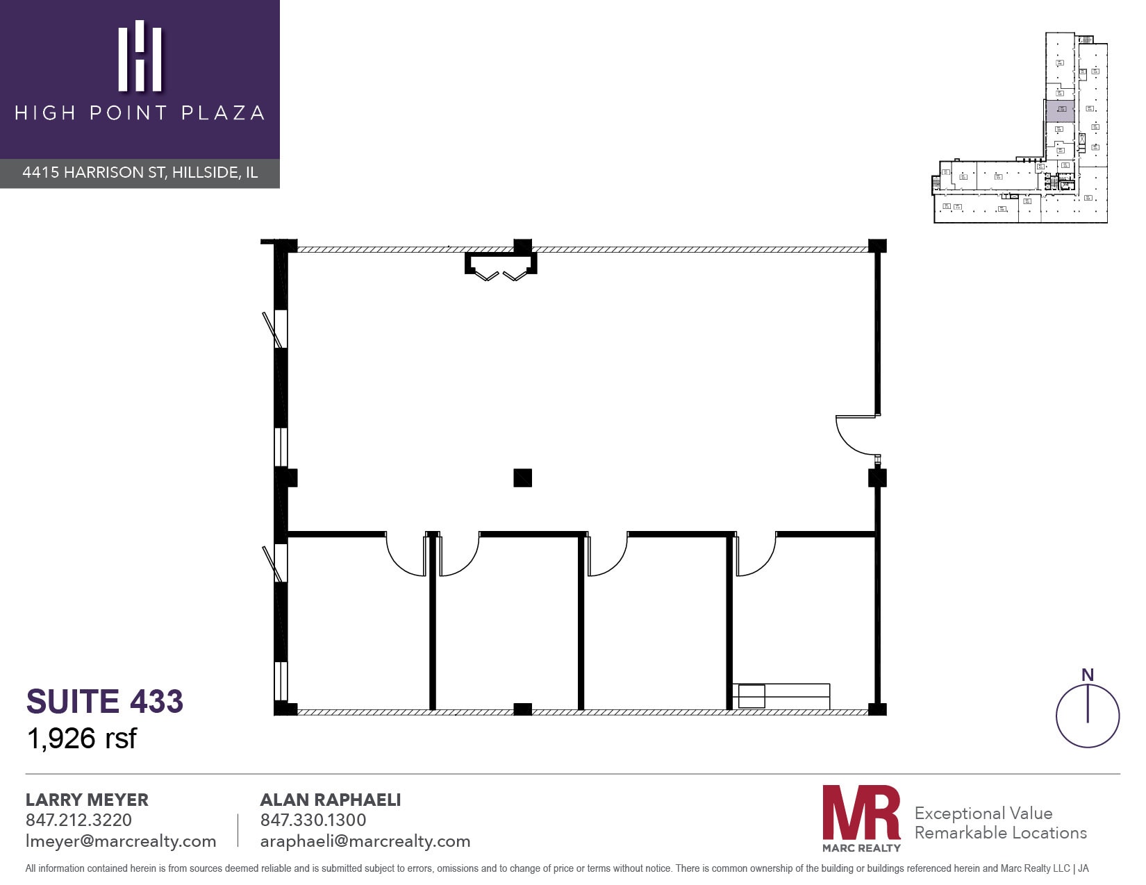 4415 W Harrison St, Hillside, IL à louer Plan d’étage– Image 1 sur 1