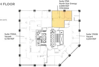 1801 Broadway, Denver, CO à louer Plan d’étage– Image 1 sur 1
