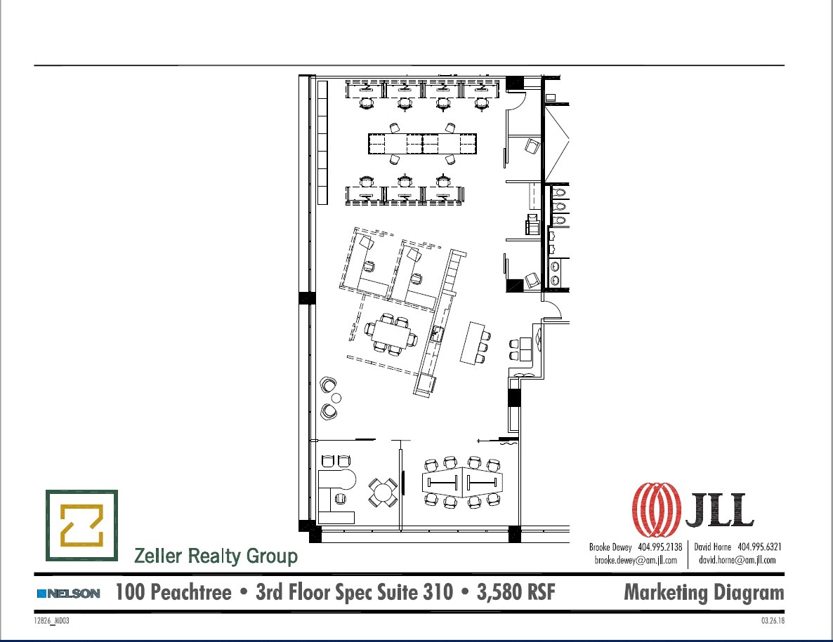 100 Peachtree St NW, Atlanta, GA à louer Plan d’étage– Image 1 sur 1