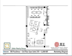 100 Peachtree St NW, Atlanta, GA à louer Plan d’étage– Image 1 sur 1