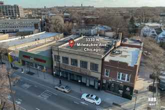 3330 N Milwaukee Ave, Chicago, IL - VUE AÉRIENNE  vue de carte - Image1