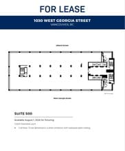1030 W Georgia St, Vancouver, BC à louer Plan d’étage– Image 1 sur 1