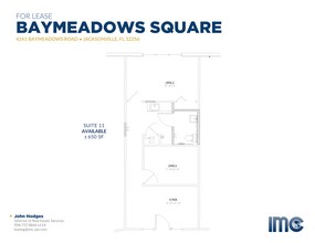 4221 Baymeadows Rd, Jacksonville, FL à louer Plan d’étage– Image 1 sur 1
