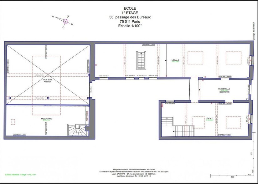 Passage Du Bureau, Paris à vendre - Plan d’étage – Image 3 sur 3