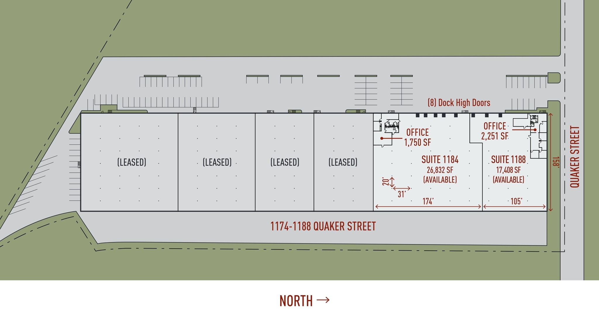 1174-1188 Quaker St, Dallas, TX à louer Plan de site– Image 1 sur 1