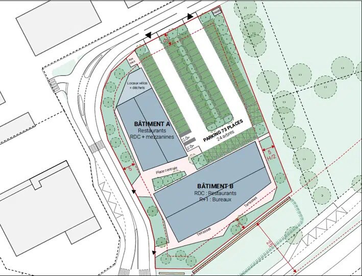Bureau dans Treillières à louer - Plan d’étage – Image 2 sur 3