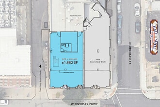 702-704 W Diversey Pky, Chicago, IL à louer Plan de site– Image 2 sur 2