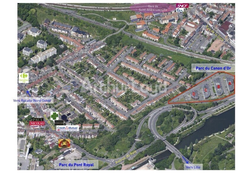 3 Rue Philippe Noiret, Saint-André-lez-Lille à louer - Aérien – Image 2 sur 2