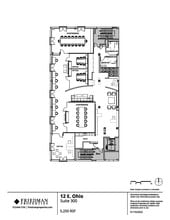 12 E Ohio St, Chicago, IL à louer Plan d’étage– Image 1 sur 2