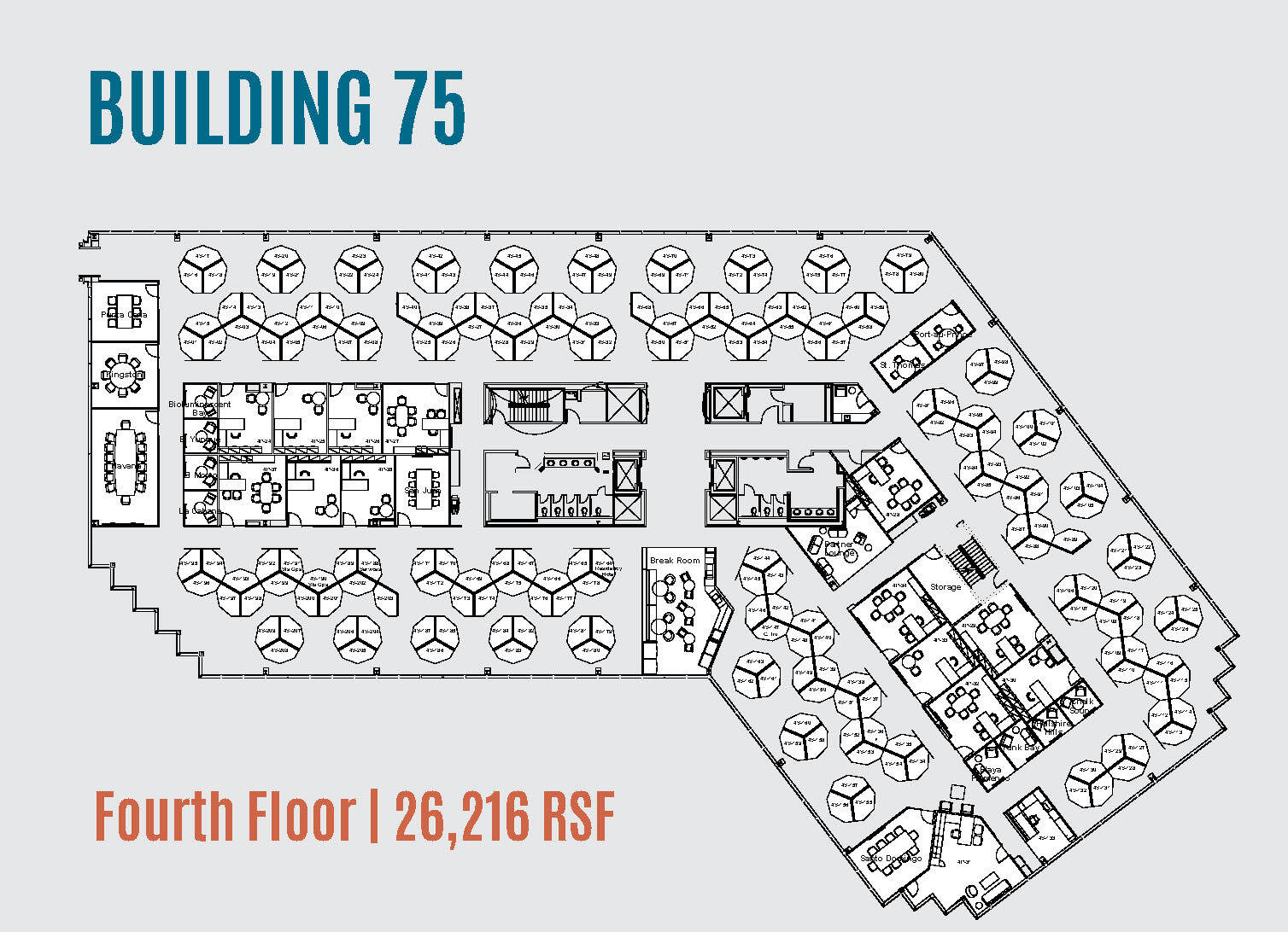 75 Tri State International, Lincolnshire, IL à louer Plan d’étage– Image 1 sur 7
