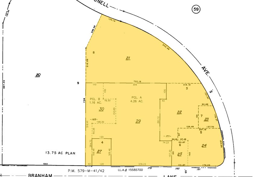 185 Branham Ln, San Jose, CA à louer - Plan cadastral – Image 2 sur 6