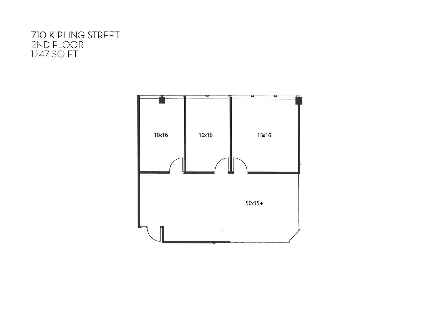 710 Kipling St, Lakewood, CO à louer Plan d’étage– Image 1 sur 1