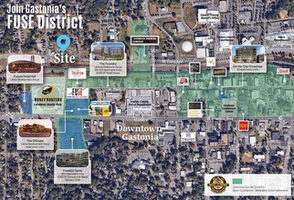 712 W Airline Ave, Gastonia, NC - Vue aérienne  vue de carte