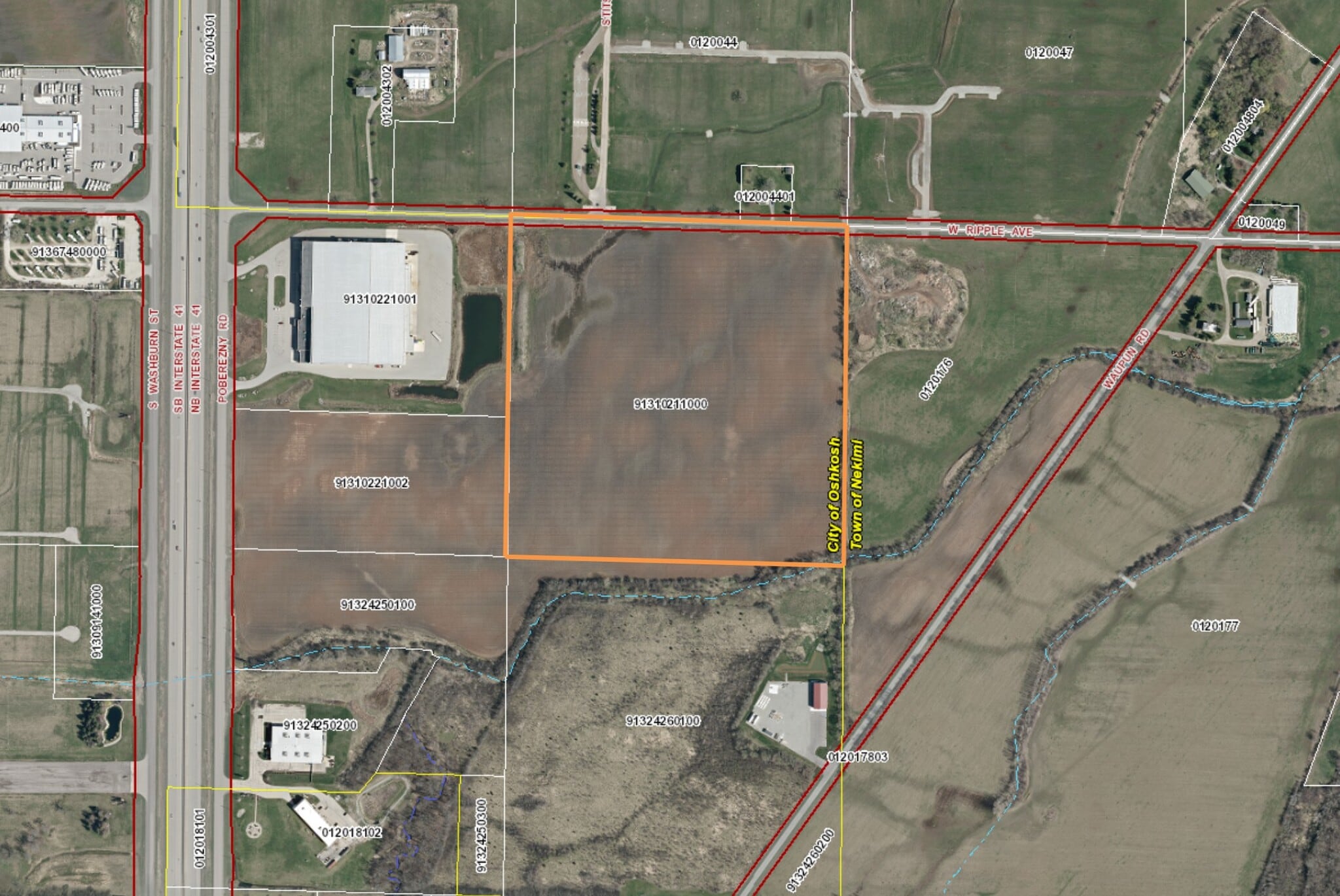 1701 Ripple ave, Oshkosh, WI à vendre Plan cadastral– Image 1 sur 2