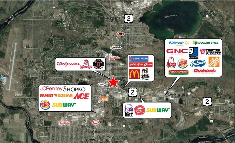 1108 S Stephenson Ave, Iron Mountain, MI à louer - Plan de site – Image 2 sur 3